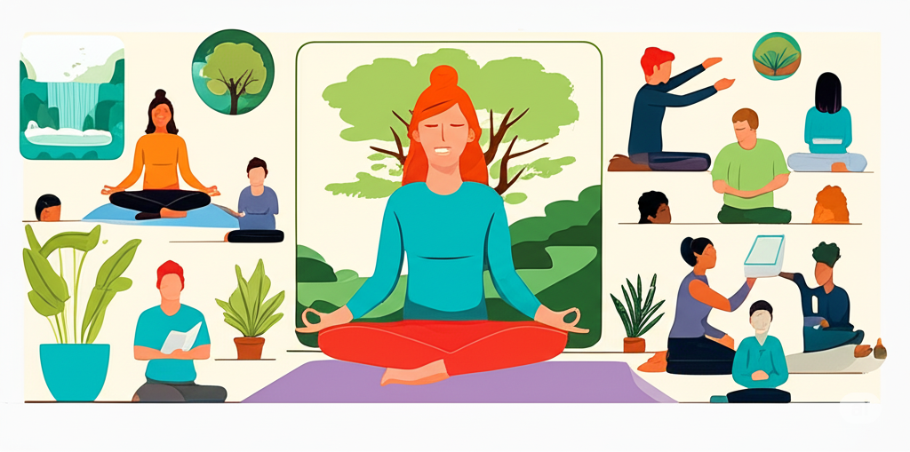 Serene image representing holistic wellness and mind-body balance