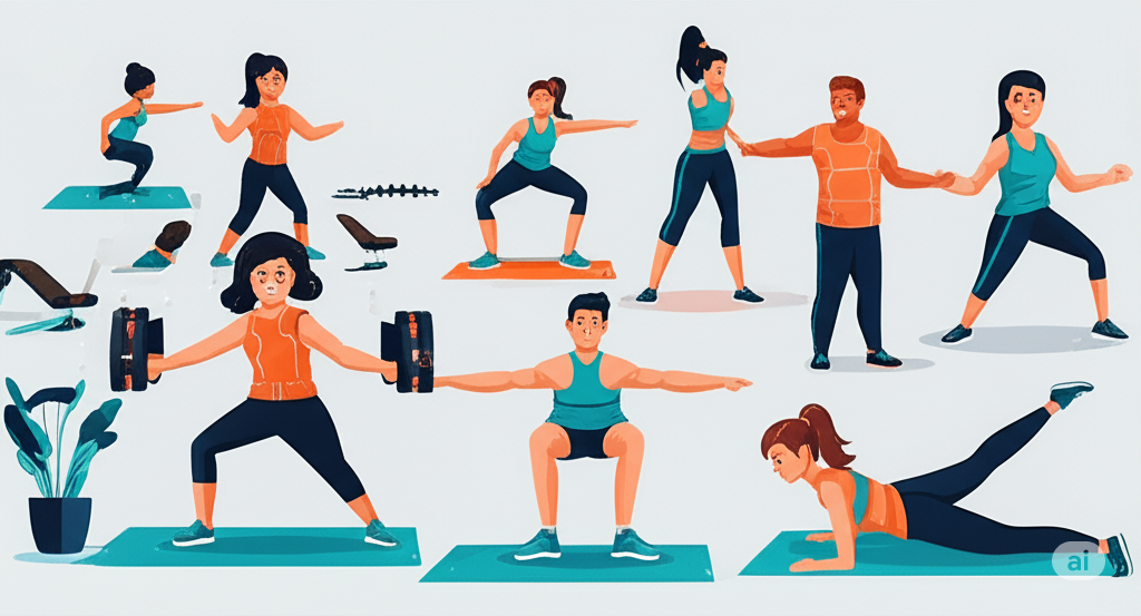 Dynamic image representing personalized physical training